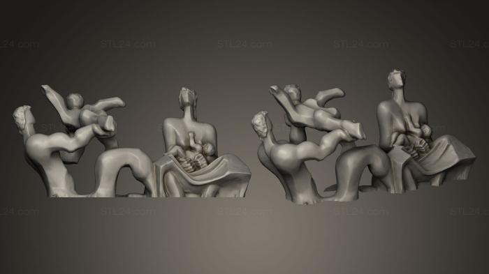 Статуэтки и статуи разные (Семья, STKR_0166) 3D модель для ЧПУ станка
